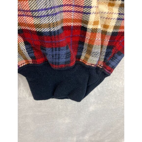 Vintage 90's American Outpost Grandpa Sweatshirt Mens Large L Boxy Tartan Plaid - Picture 10 of 14